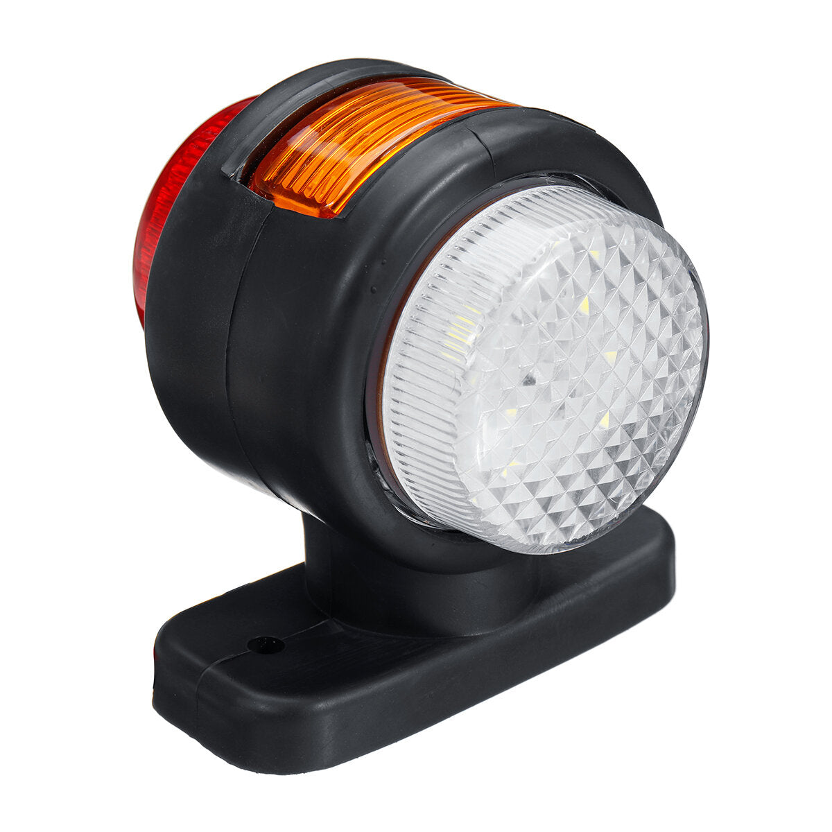 12V-24V Double Side Marker Light, 11 LED Indicator Lamp with Rubber Outline