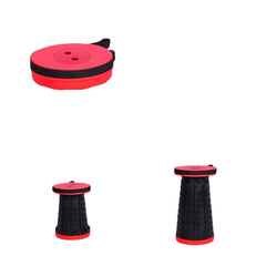 Adjustable Telescopic Folding Stool for Outdoor Travel, Camping, Fishing, and More - Portable and Convenient