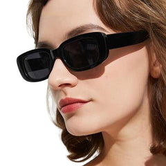 Vintage Small Rectangle Sunglasses for Women - Square Sun Glasses Shades