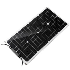 12V 50W Portable Solar Panel Battery Charger for Car, Van, Boat, Caravan, Camper - Trickle Charging