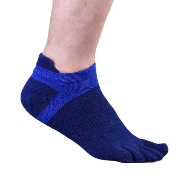 Five Toes Sports Outdoor Anklet Socks - Deodorant, Anti-bacterial, Thick, Comfortable, Casual