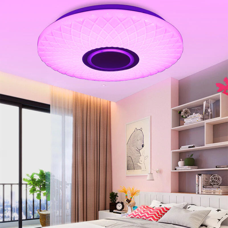 112LED Modern Dimmable RGB Ceiling Light with WIFI and APP Remote Control