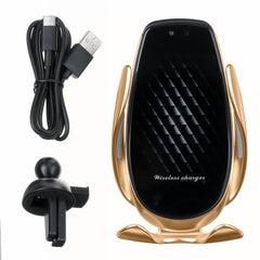 15W/10W Qi Wireless Car Charger Fast Charging Pad Mat Dock Holder for iPhone Samsung