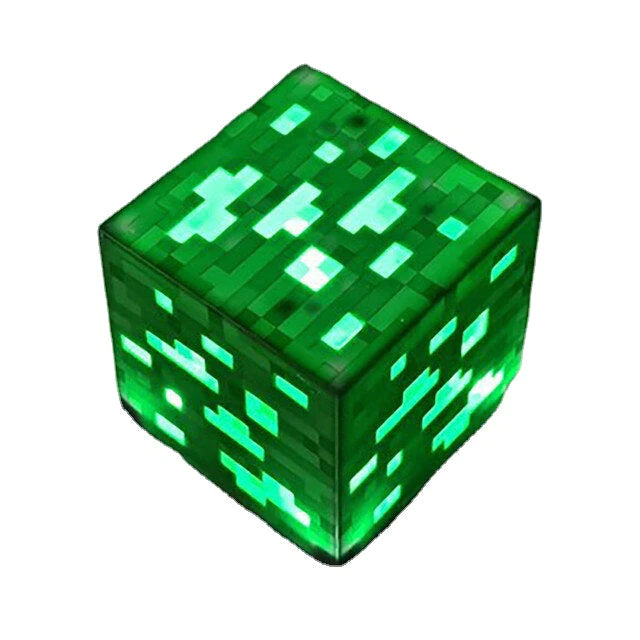 Rechargeable LED Minecraft Torch Night Light - Creative Game Lamp for Kids, Home, Bedroom Decoration