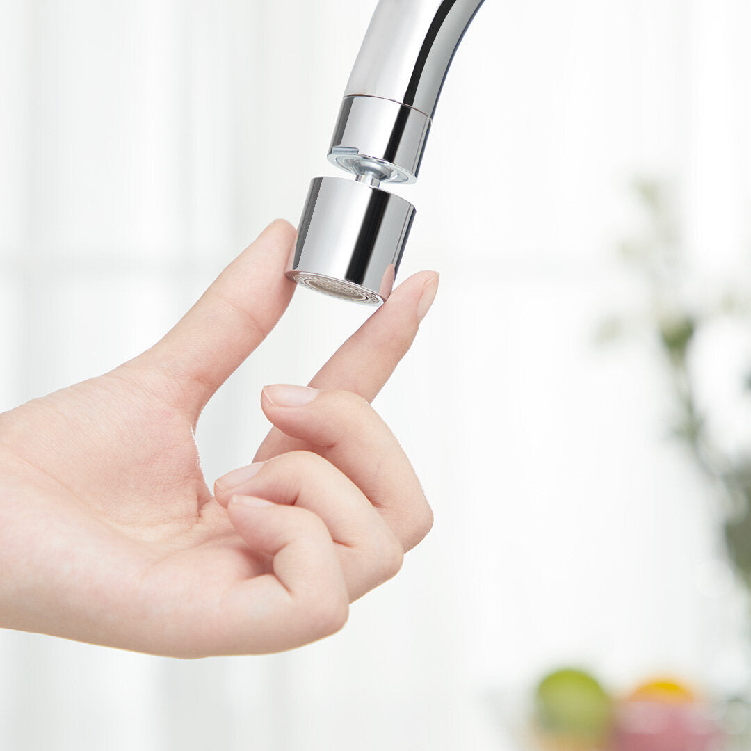 360 Degree Kitchen Faucet Aerator Nozzle: Water-Saving, Splash-Proof, Dual-Flow with 5 Adapters