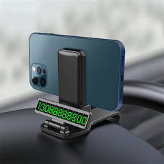 Magnetic Car Phone Holder for Dashboard and Rearview Mirror - Cell Phone Navigation Bracket with Moving License Plate