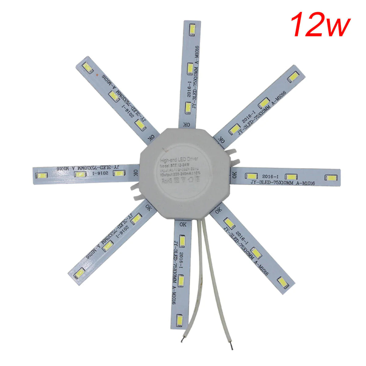 Energy-Saving LED Ceiling Lamp Octopus Indoor Light Board 220V - Available in 12W, 16W, 20W