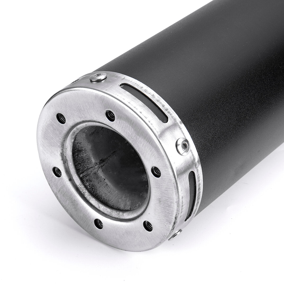 High-Performance Black Aluminum Exhaust Muffler Pipe for GY6 150cc/125cc Scooters
