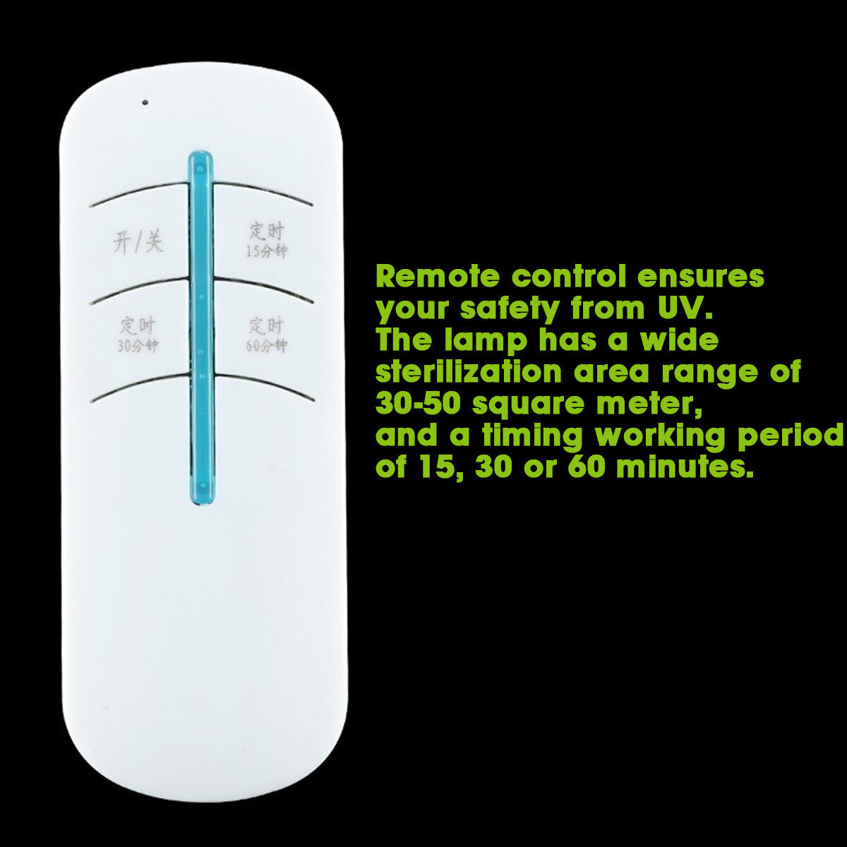 36W UV Lamp Ozone Germicidal Sterilizer AC110V/220V with Timer and Remote Control - Portable Mite Killer