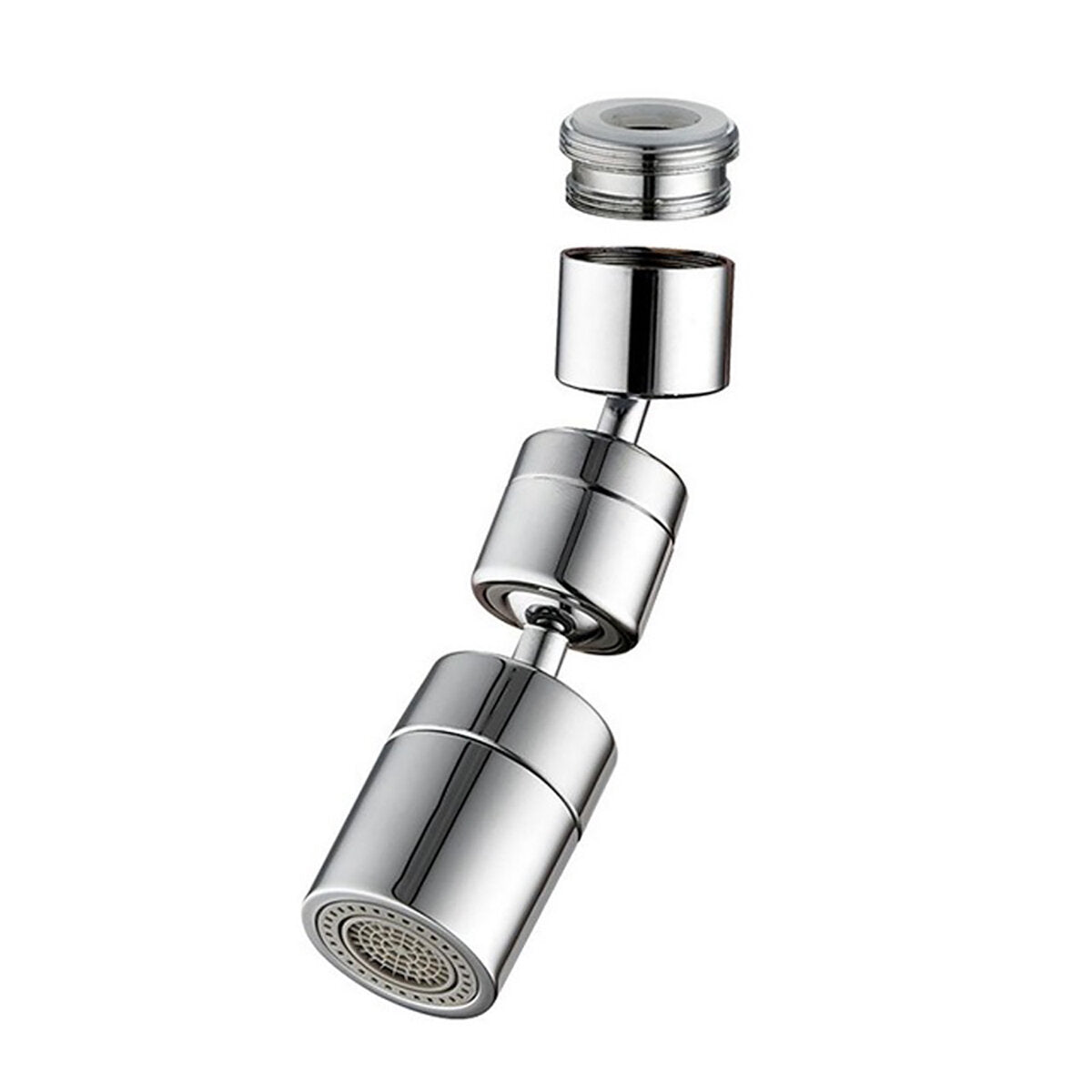 1080 Degree Swivel Sink Faucet Aerator - Universal Splash Filter, Extender, Bubbler for Eye Flush, Face Wash, Gargle