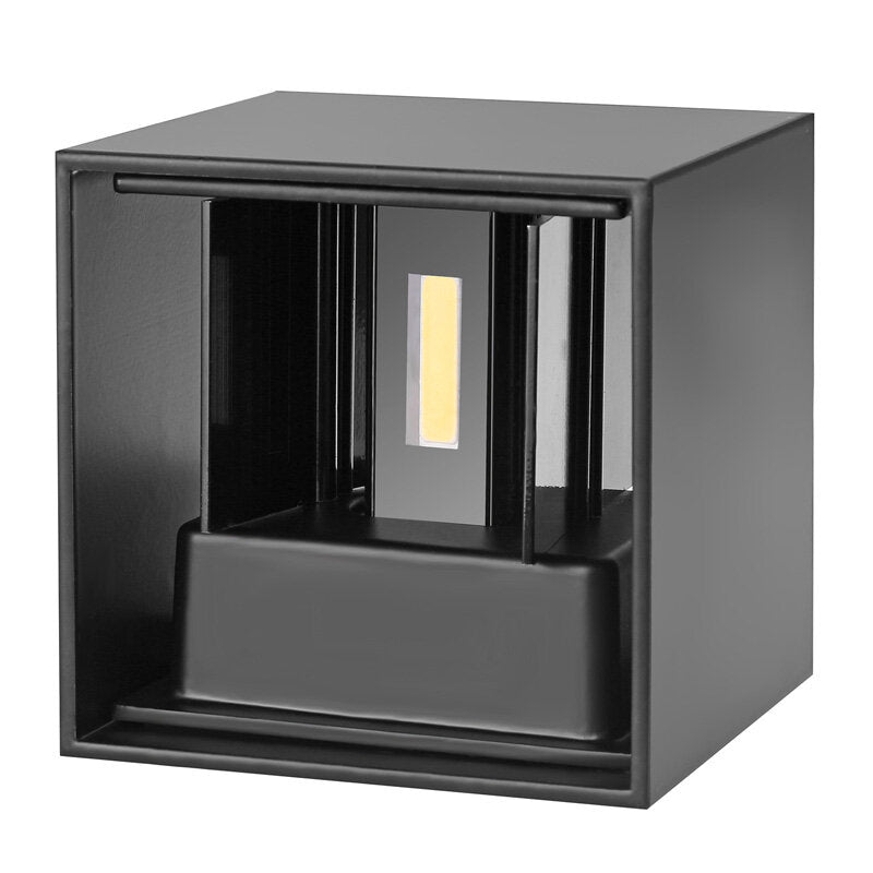 Wasserdichte 7W Aluminium Cube COB LED Wandleuchte - Moderne 220V Heimbeleuchtung