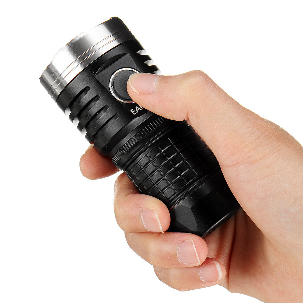 4*XHP50.2 11000LM 500M USB-C Rechargeable EDC Flashlight with Anduril UI & 2500mAh 18650 Battery