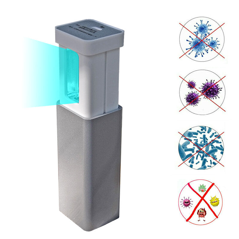 Portable Handheld UV Sterilizer Lamp - LED Light, USB Rechargeable, Foldable Design