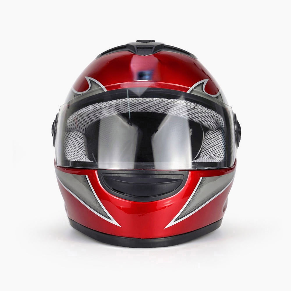 Unisex-Integralhelm für Motorradfahrer mit HD-Antibeschlaglinse und Nackenschutz – atmungsaktiv, universelle Passform