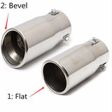 Universal Stainless Steel Car Exhaust Tailpipe Tip Diesel Trim Muffler