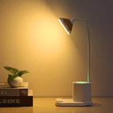 Multifunctional USB Rechargeable LED Table Lamp with Touch Dimming, Pen Holder, Phone Charger, Folding Stand, Night Light