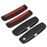 Dodge Charger Carbon Fiber Look Door Handle Covers Overlays - 4pcs Set