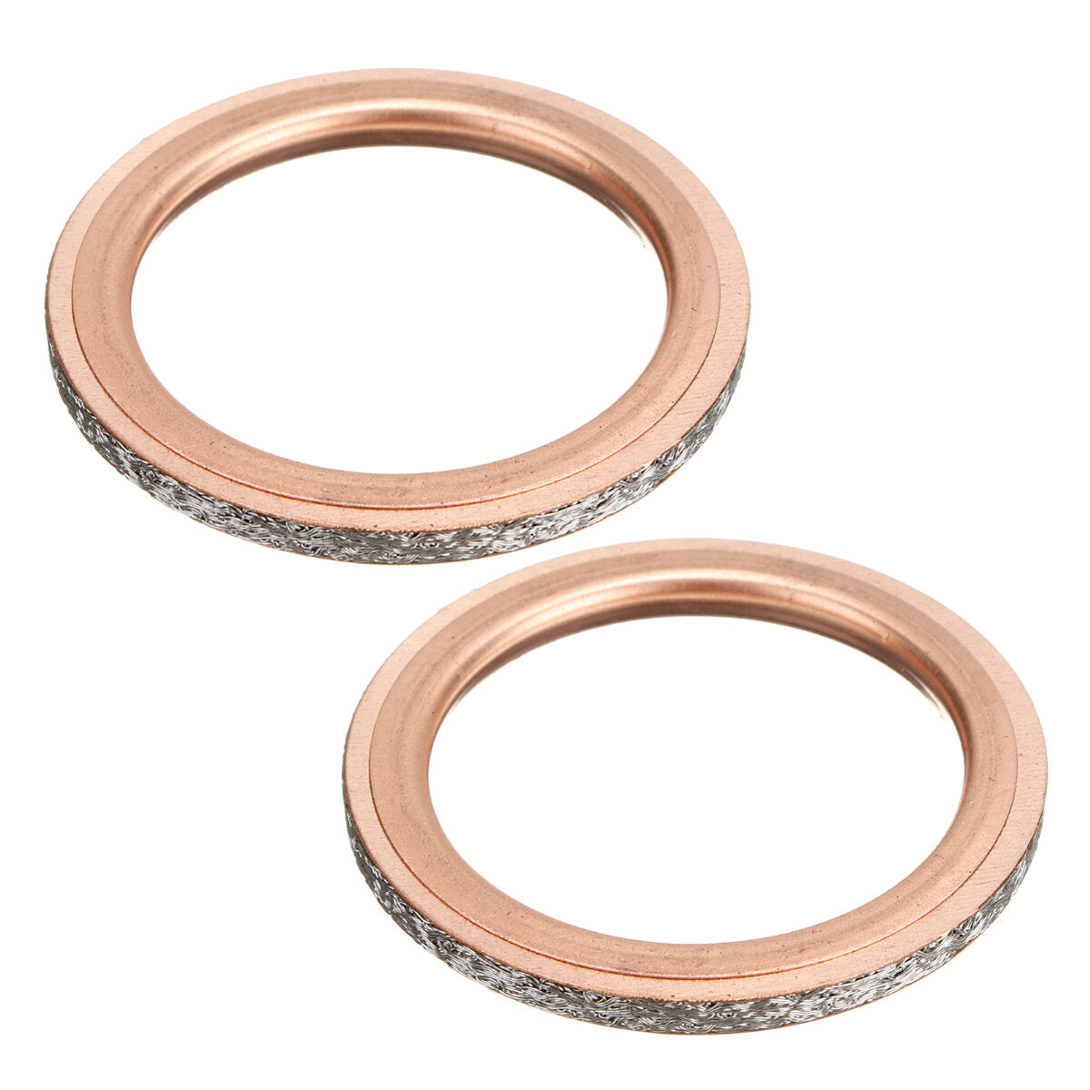 2PCS Exhaust Pipe Muffler Gaskets for Yamaha Rhino 660 YXR660F 4x4 2004-2007