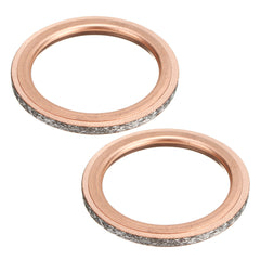 2PCS Exhaust Pipe Muffler Gaskets for Yamaha Rhino 660 YXR660F 4x4 2004-2007