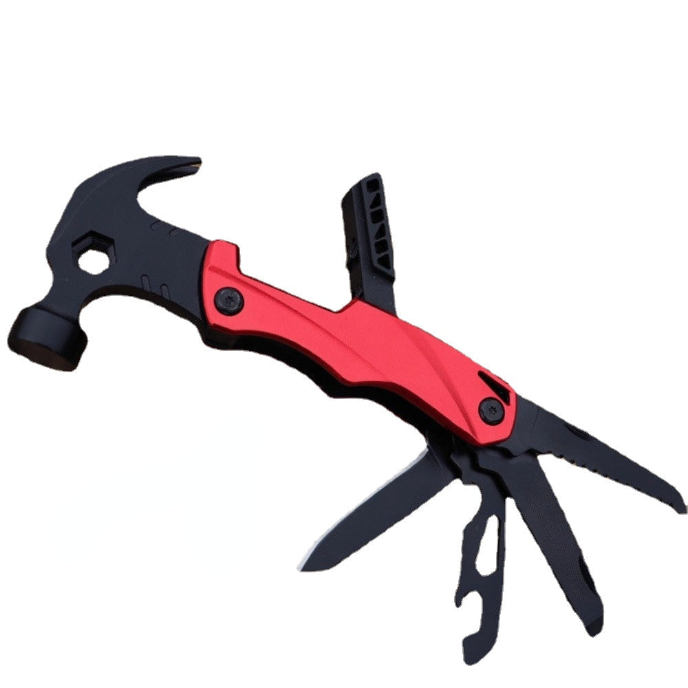 Multi-Function Outdoor Camping Tool: Adjustable Wrench, Lifesaving Hammer, Mini Pocket Multi-Tool