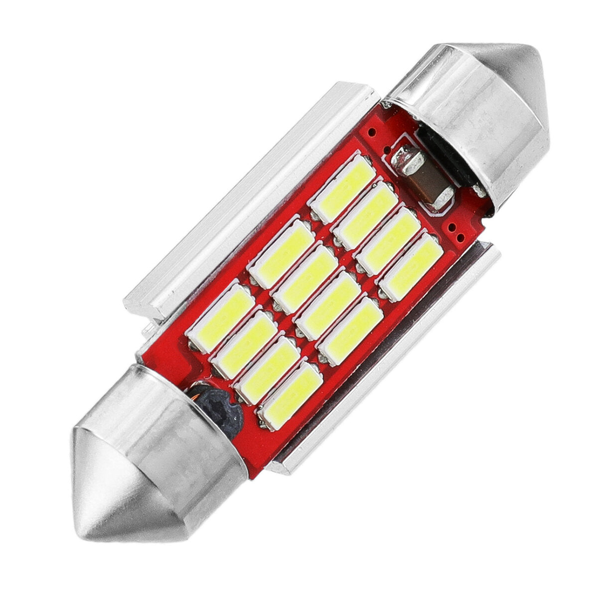 6pcs Extremely Bright Car Interior Dome & Map Bulbs, Double Pointed License Plate Lights, 31*12mm/36*12mm, White