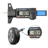 0-25.4mm LCD Digital Vehicle Tyre Tread Depth Gauge Measuring Caliper Tire Repair Tools