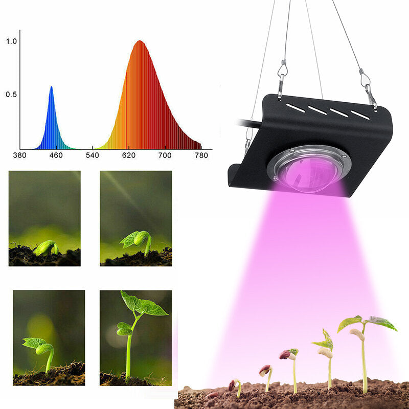 3000W 144LED COB Grow Light, Full Spectrum Lamp for Hydroponics and Flowering Plants, 2600LM