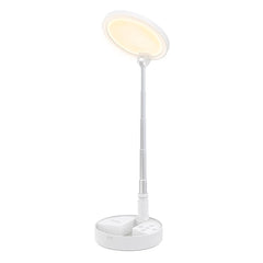 Folding Desk Lamp with Adjustable Angle, Foldable Storage, 3600mAh Battery, 5 Brightness Levels, 3000-5000K Color Temp