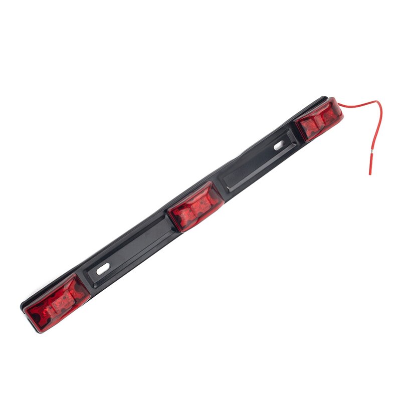 14" LED Truck Tailgate Light Bar - Red Clearance Side Marker Lamp, 9 LEDs