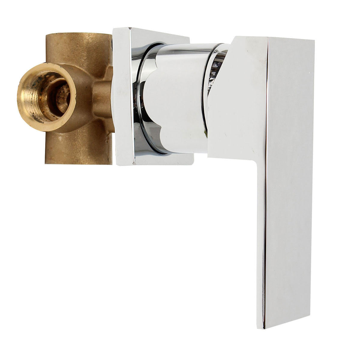 Chrome Wall Mount Waterfall Mixer Tap - Modern Brass Bathroom Sink Faucet