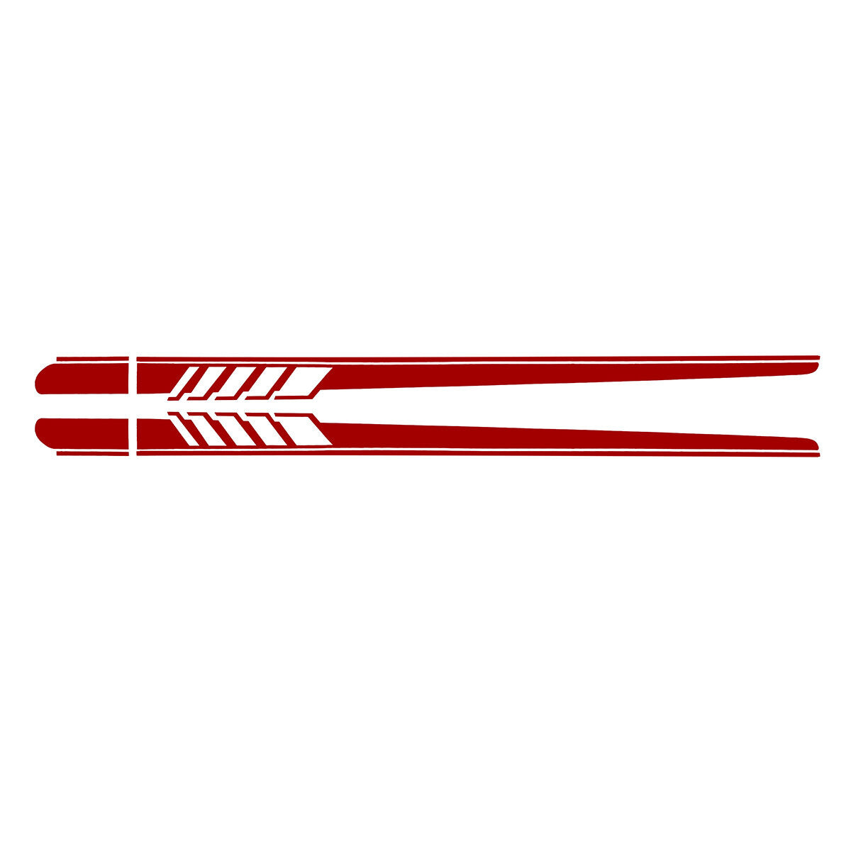 2PCS Car Side Stickers Body Decals Long Stripes for Mercedes Benz C-Class Racing
