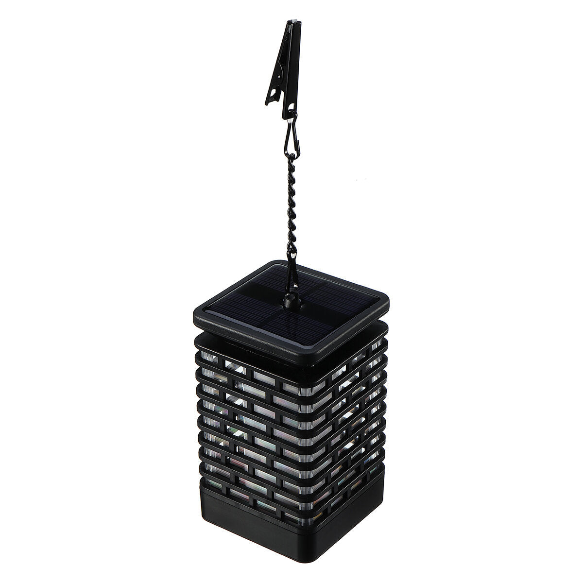 LED Solar Hanging Light - Flickering Flame Candle Lantern for Home and Garden Decoration