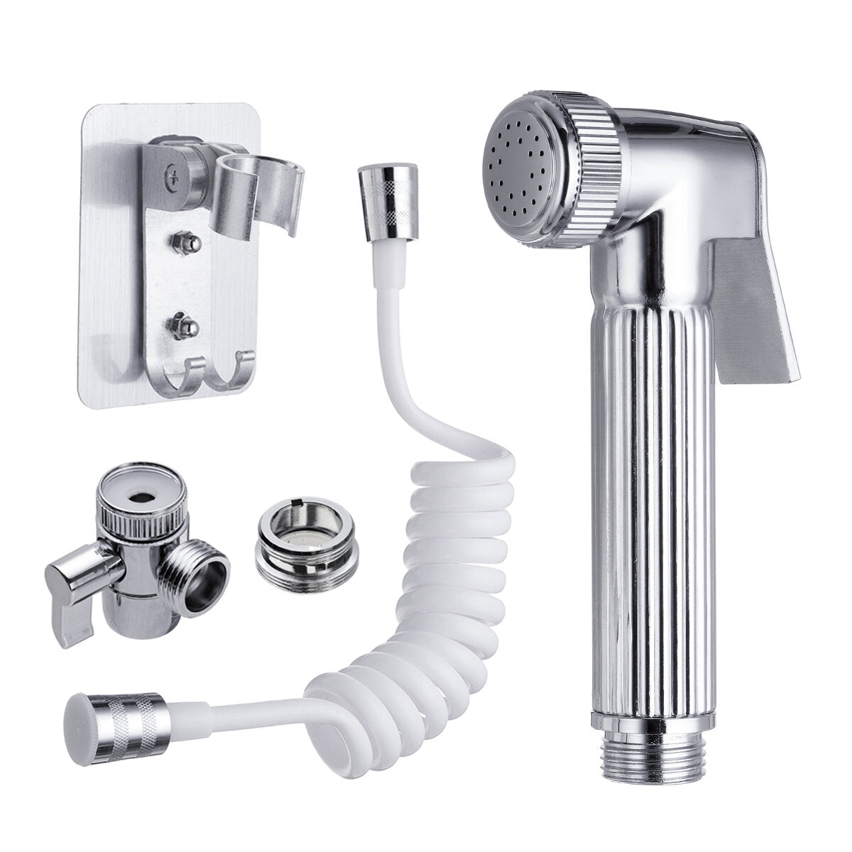 Bathroom Wash Basin Faucet Set with External Shower Head for Hair Washing