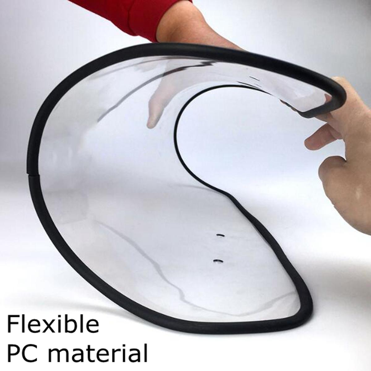 Universal Motorcycle Clear Windshield Deflector - PC Windscreen Accessories