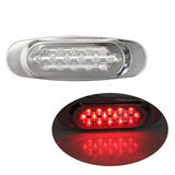 16 LED Side Marker Indicator Light for Bus, Truck, Lorry, Trailer - Red, White, Yellow, DC 12V