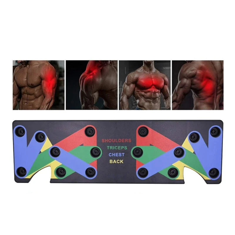 Foldable Multi-functional Push Up Rack Board Abdominal Muscle Exercise Equipment Training Gym Home Workout Board