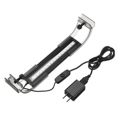 2.5W 18cm Adjustable 2835 LED Aquarium Light Lamp for Fish Tank - Super Slim, Black