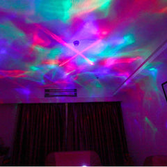 Multicolored Diamond Polar Light Projector with Sound - Romantic Lamp Projector