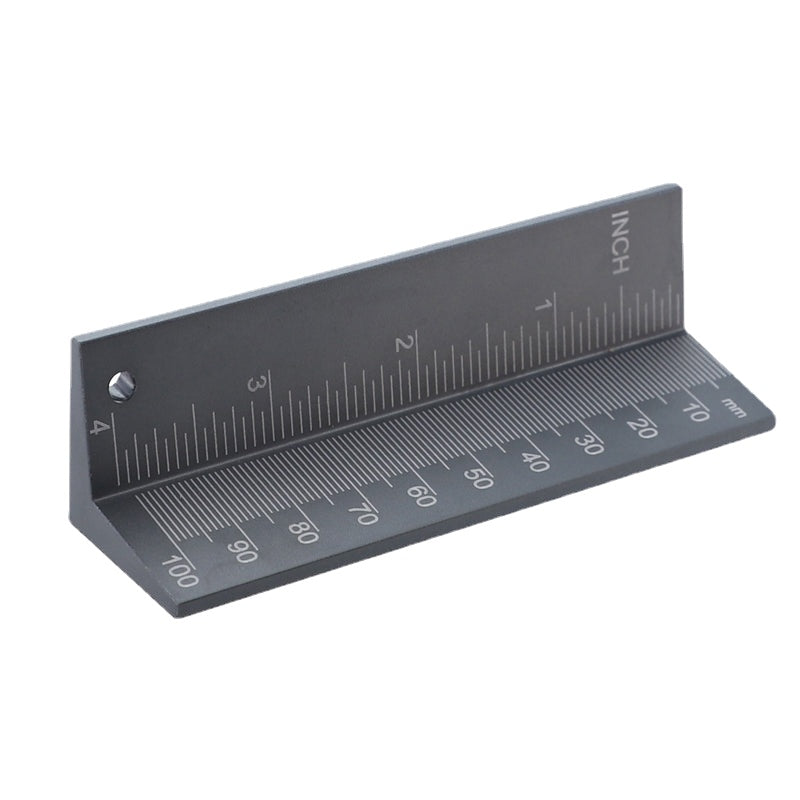 0-100mm/0-4" Drill Stop Gauge Depth Ruler - Installation Tool