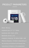 TWS Dual Mini Sports Bluetooth Headset Silicone Thermometer Digital Display