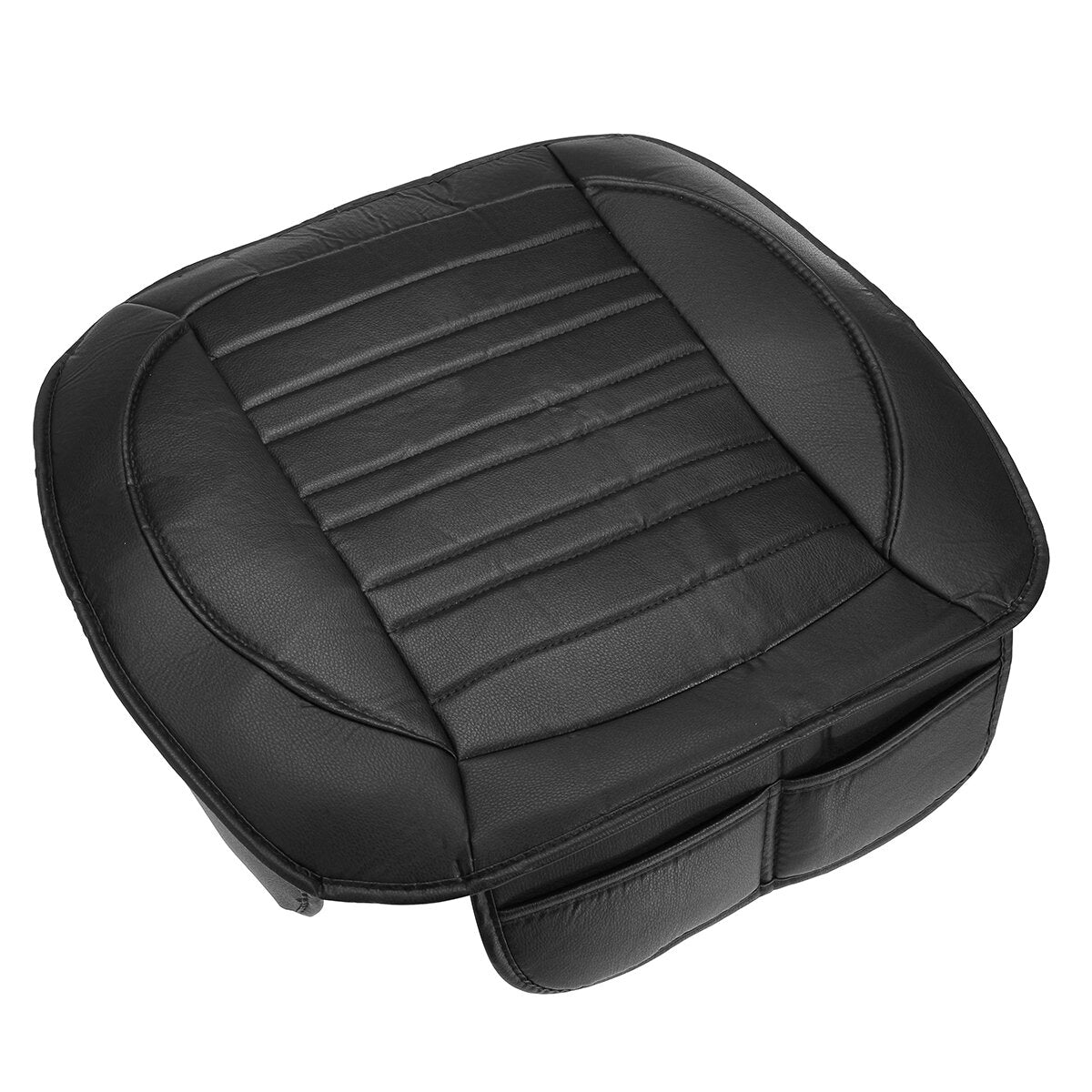 Waterproof PU Car Front Racing Seat Cover Cushion Pad with Rope - Padded Mat