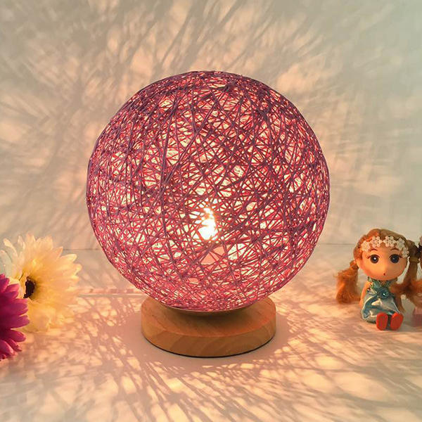 Ball Night Light Table Lamp - Bedside Bedroom Decor & Valentine Gift