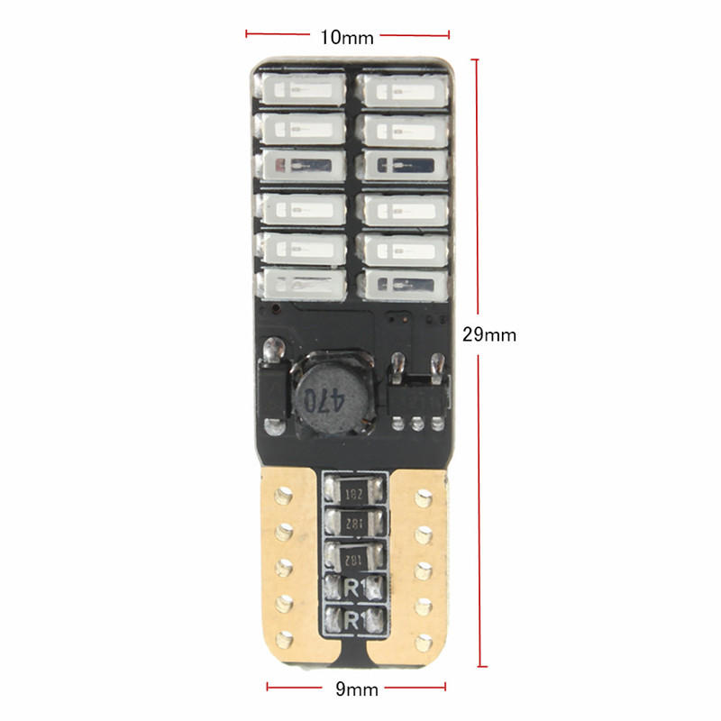 3W 4014SMD 24 LED Canbus Error-Free License Plate & Interior Light Bulb