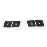 Matte Black Car Door Lock Switch Repair Stickers Decals for Audi A3L