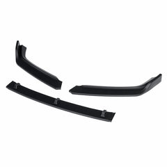 3Pcs Matte Black Front Bumper Lip Body Kit Spoiler for Cars