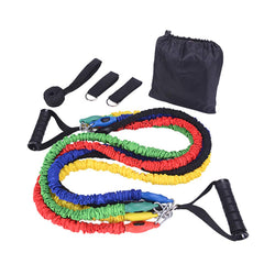 Exercise Resistance Bands Set with Nylon Sleeves for Strength Training, Weight Loss, and Bodybuilding