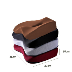 Memory Foam Car Seat & Office Chair Cushion - Hip Pain Relief & Height Booster