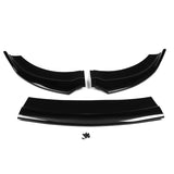 Gloss Black Front Bumper Lip Spoiler Splitter Protector - 3X Pack