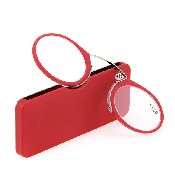 Mini Ultralight Clip-On Nose Reading Glasses for Men & Women - Portable & Convenient