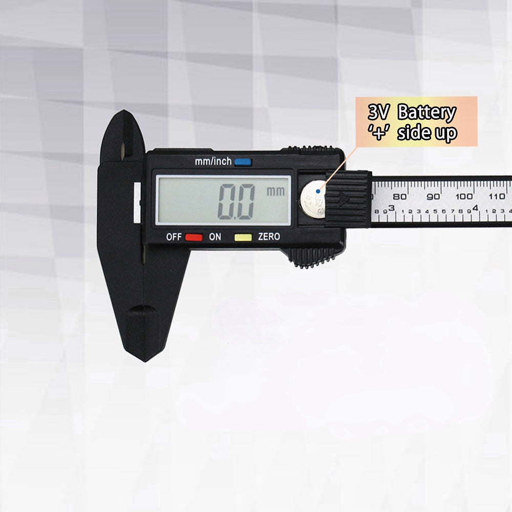 0-6" Digital Caliper Measuring Tool - Electronic Micrometer with LED Screen